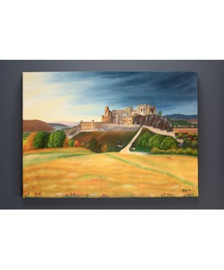 Olejomaľba Hrad Beckov – Originálne umelecké dielo na plátne