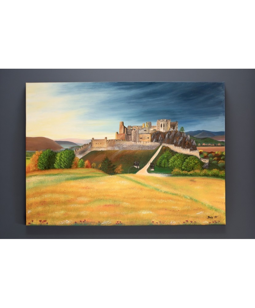 Olejomaľba Hrad Beckov – Originálne umelecké dielo na plátne