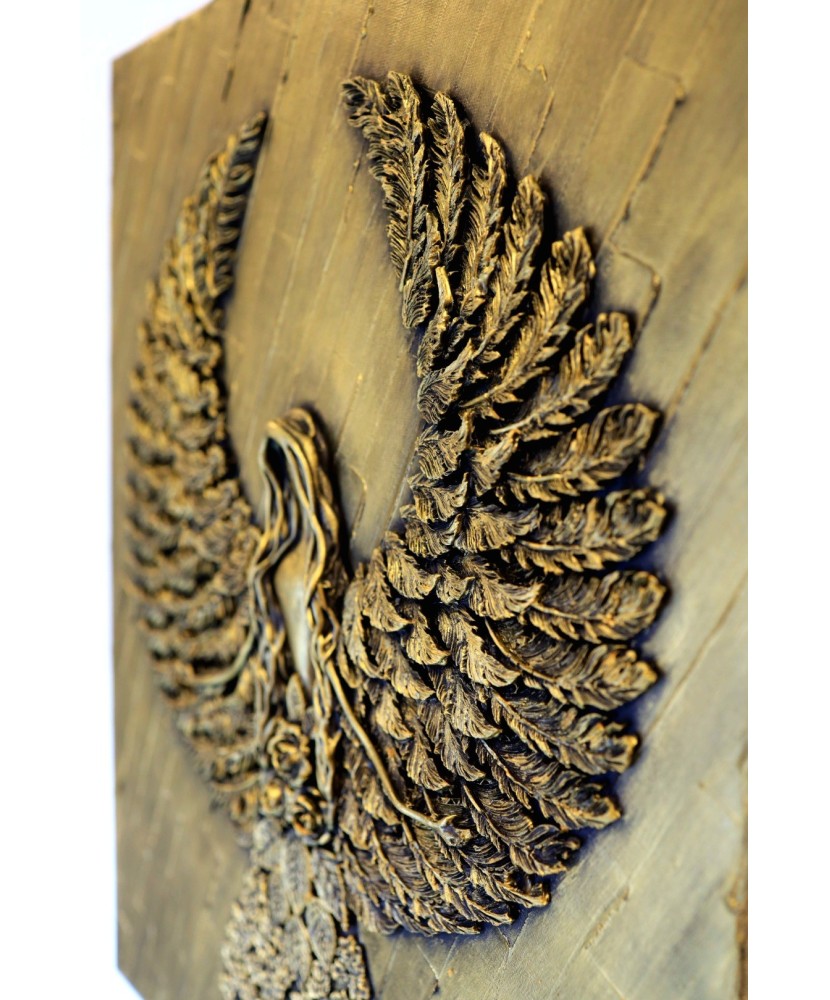 Obraz – plastický reliéf anjela